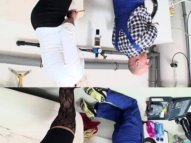 Blonde honey gets arse banged