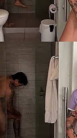 My Stepsister Finds Me in the Shower... We End up Having Rough Sex
