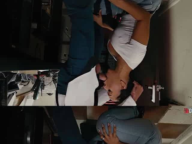 Tanned Hussy Gets Fucked At Her Work Place With Brandy Salazar And Lucas Frost
