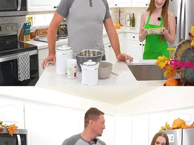 Baking a Pumpkin Pie Leads to Stepdad Creampie
