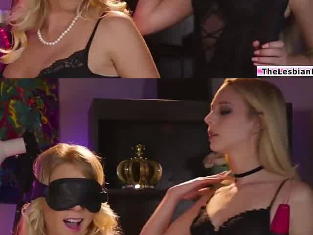 Blonde Babe Dominating Lesbian Sugarmom