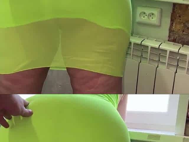 when a aged lady bows over, her booty is willing for ass slam and this babe gets a hard knob in it