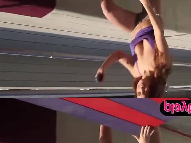 The Hottest Brunette Versus Redhead Striptease Battle