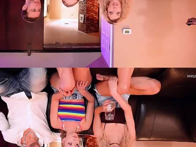 Sizzling Blonde MILF Double Team Orgy with Big Ass Action