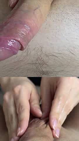 Masturbation in Bed with Sockjob and Cum on Feet in Black Socks