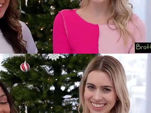 Santas Perfect Helpers Help Milk Stepbro Rudolphs Dick With Xxlayna Marie And Jill Kassidy