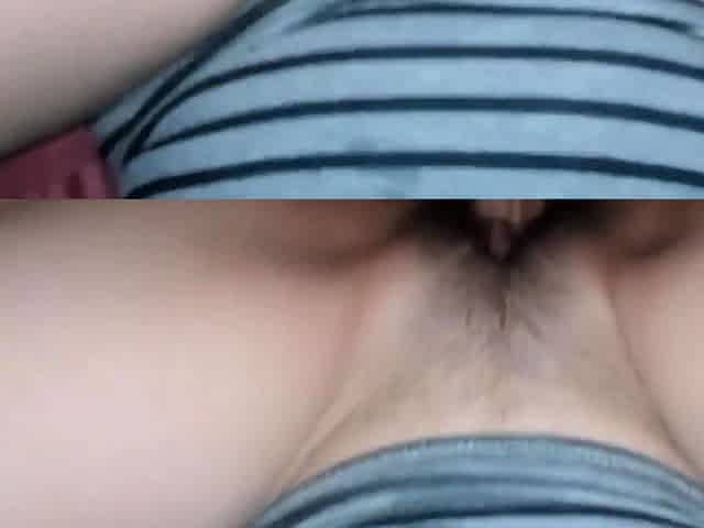 Moaning Brunette Receives Creampie