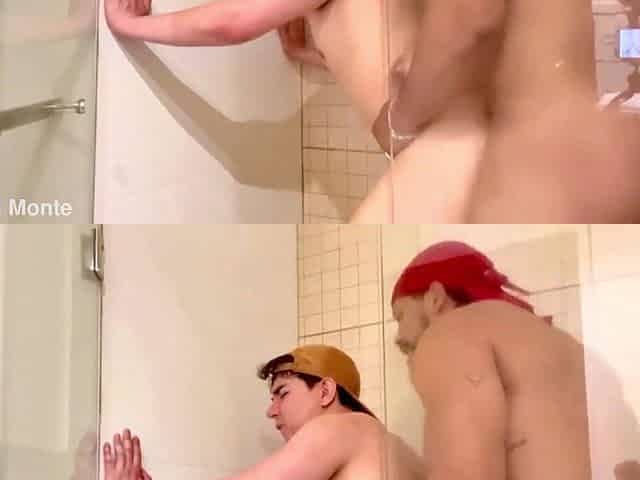 HOMO INTERACIAL TRAILER IN THE SHOWER