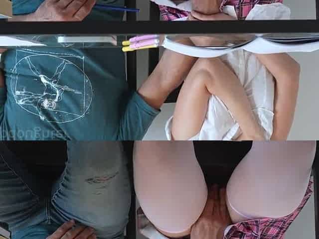 classmates make every other cum during class exam