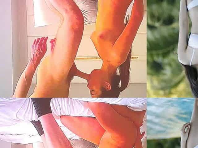 Skinny Asian brunette with a ponytail fucks hard for money