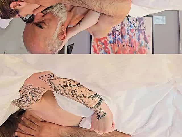 A much aged stud banged me in nature's garb and cum inside me as my spouse watched and filmed