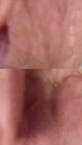 Fleshy lips close up very wet