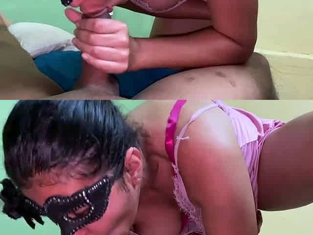 Latina Brunette Devours Cock in POV Blowjob