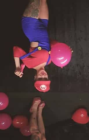 B2p Mario Bros Cosplay Red Balloons Pop High Heels