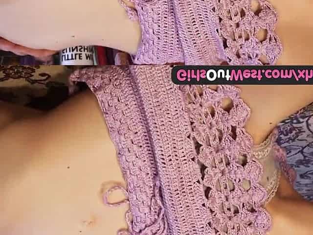 Gals Out West - Slim bushy amateur toys her shaggy vagina