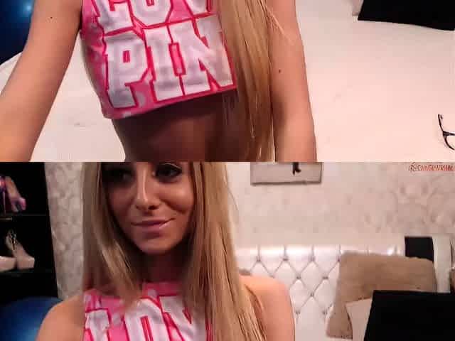 Blonde babe scarlet solo webcam