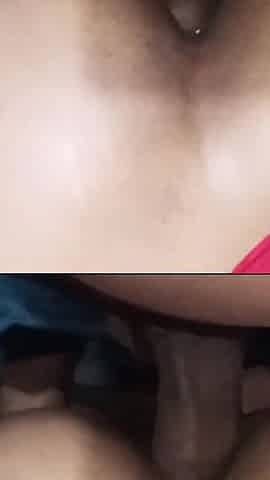 Beautiful Ass Being Rolled up Until It's Filled with Cum