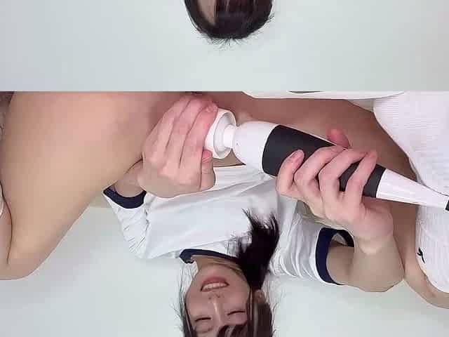 Amateur asian teen solo playing