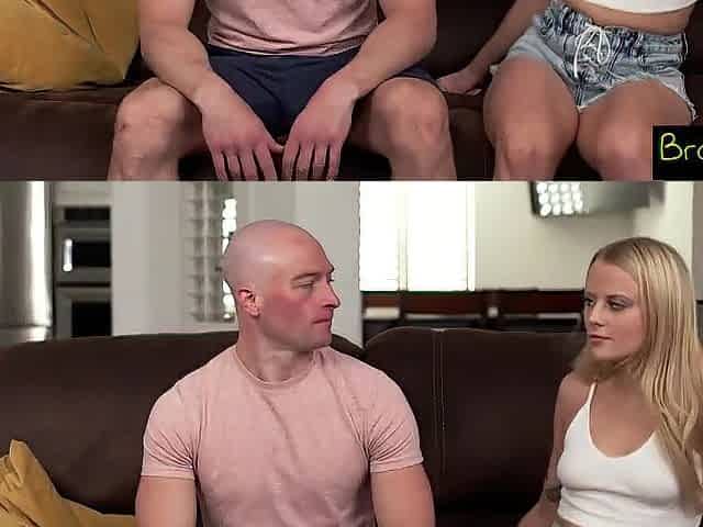 Step Bro Spots Pussy Through Hole In Leggings And Fucks Her Hard