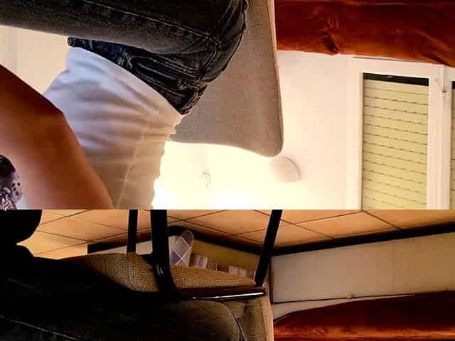 Perfect blond making solo masturbation