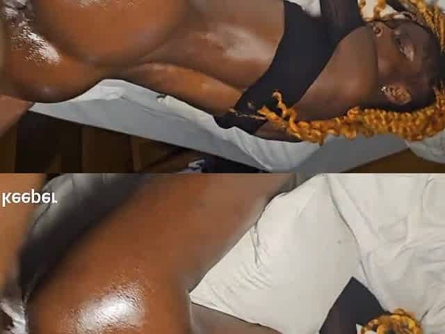 darksome chocolate body takes creampie in cunt
