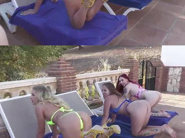 A paradise for each stud, six fantasy babes lined up to bang