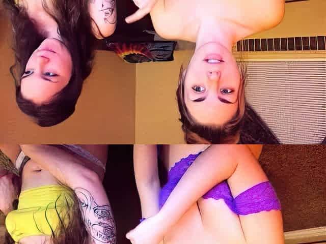 Slender small tit teen babes enjoying lesbian pussy licking