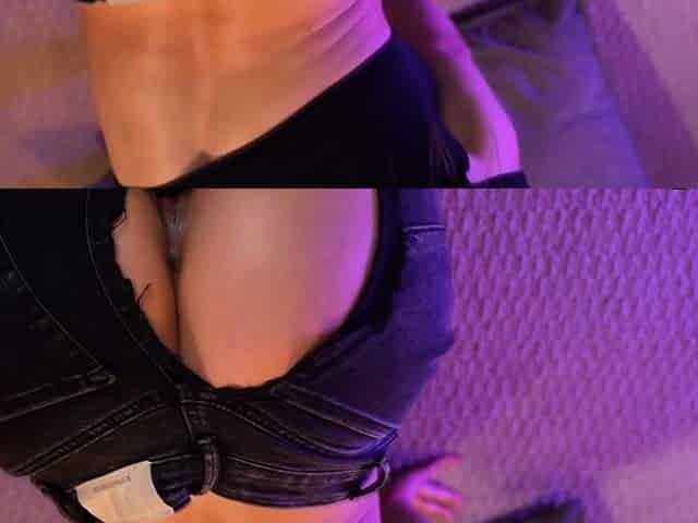 Brunette Babe Arches her Back and Fingers her Ass and Pussy