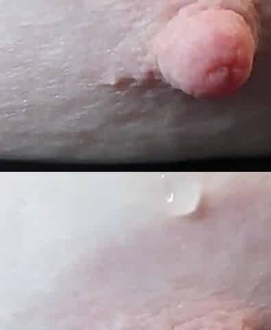 Oily breast massage