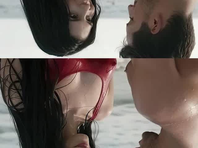 Family travel - my stepdaughter sucks my booty on the beach - Spanish porn - AI PORN