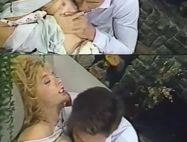 Hardcore double blonde blowjob