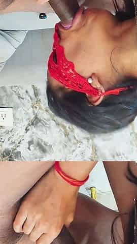 POV Sensual Indian Couple Blowjob,things Got Intense and Cum in Mouth