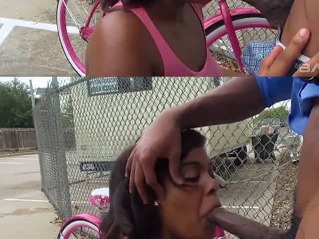 Diamond Black - Incredibly Voracious Chubby Black Hottie Forgets About Bike And Works On Bbc