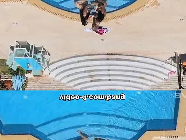 Tan Lesbians Have A Poolside Threesome