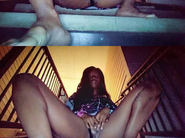 Outside twat/anal play