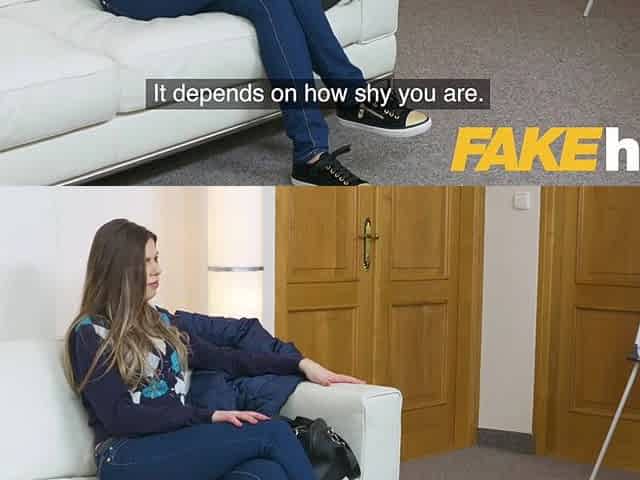 Sexy model gets her tight pussy fucked on casting couch