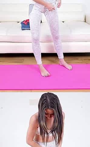 POV Interview Sex with Slender and Tall American Beauty Veronica Church