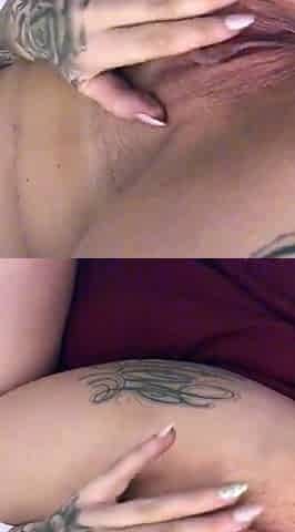 Brunette and her toys have close up masturbation sex