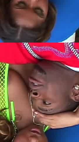 Black Treats Diamond Star and Chyanne Jacobs Join the Outdoor Pool Threesome Arrangement with BBC.