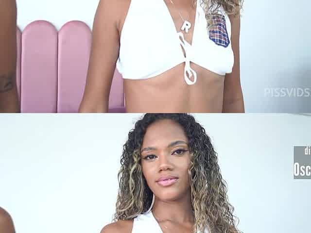 Karina Rose & Ana Sasuga, Two Nasty Ebony Cuties Fucked By