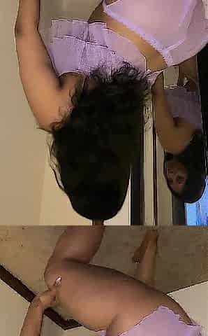 Showing My Flawless Booty in Lilac Soft Underware