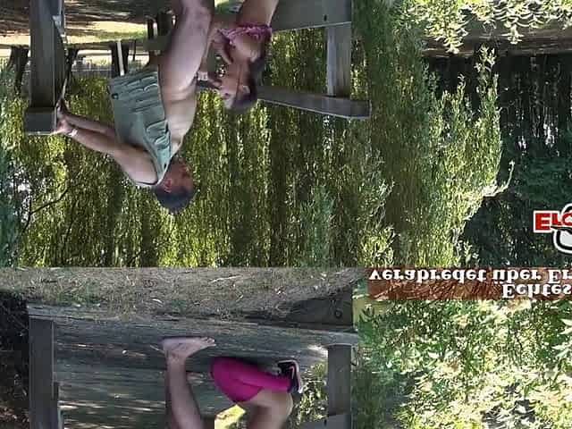 Sasha Sparrow And Philippe Soine - Skinny Girl Fucks Outdoors In Nylons