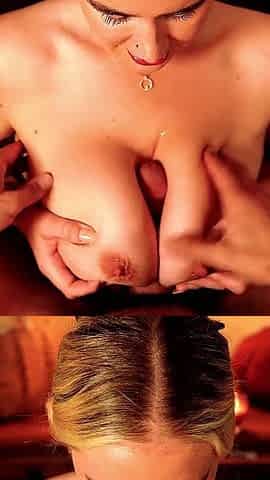 Taboo Messy Tittyfuck with Step-stepmom HD 60fps on Sale
