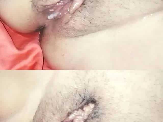 Cuck spouse finds cum in wifes twat- that babe tries to piddle it out