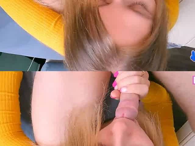 Unbelievable! My duddy's stepplaymate's brotherIs Giving Me A Blowjob While My Stepsister Watches - facial cumshot homemade mich