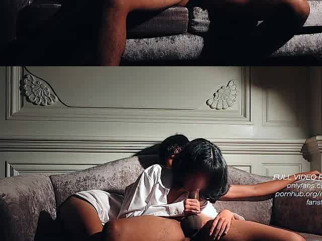 Petite sweetheart smooth oral sex