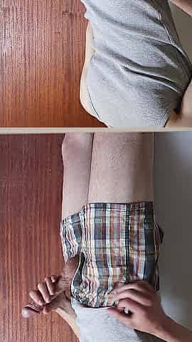 Hunk jerks off and has an astonishing Climax (Ejaculation at the end)