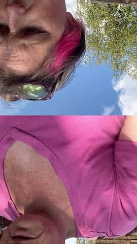Pissing Outdoors Followed by Chatting with My Tits Out