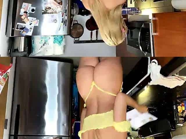 Ex wifey blonde homemade solo masturbation fun