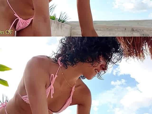 Risky Sex With A Tourist Floozy On A Public Rooftop